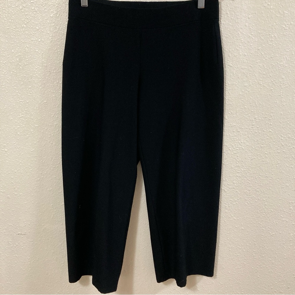 Eileen Fisher Ankle Pants black petitee Classic Women's size PS